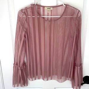 Mesh Lacey blouse pink meraki Medium